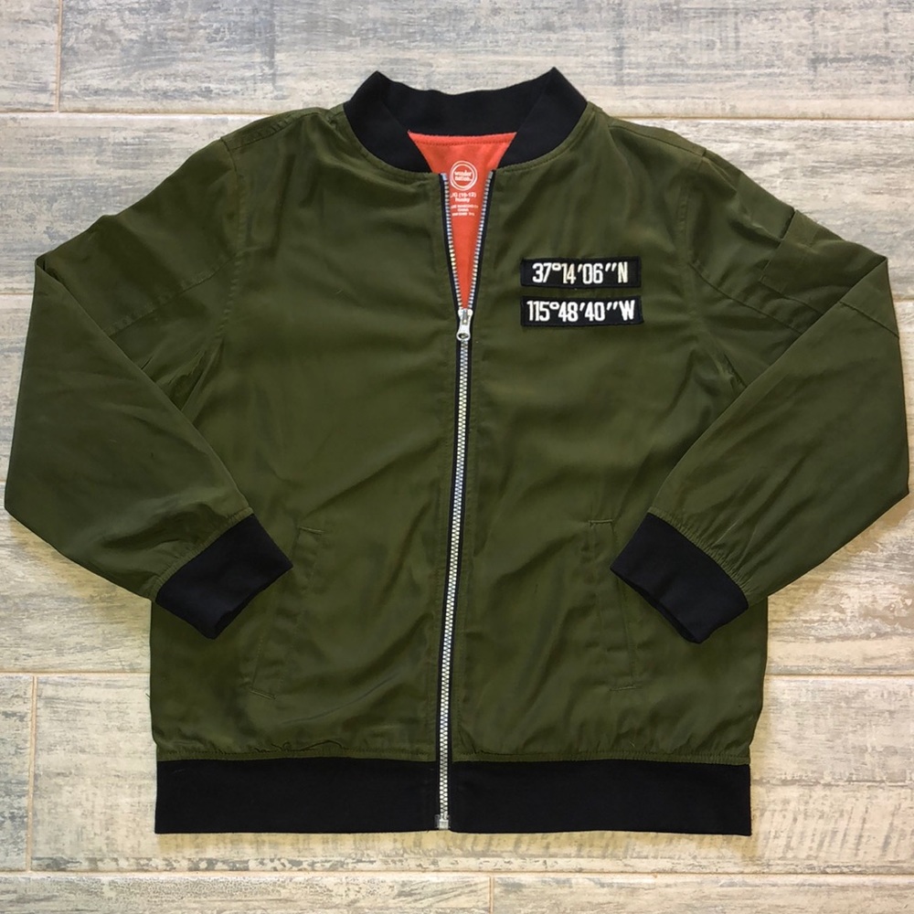 Wonder Nation Boys size 10/12 Husky Bomber Jacket